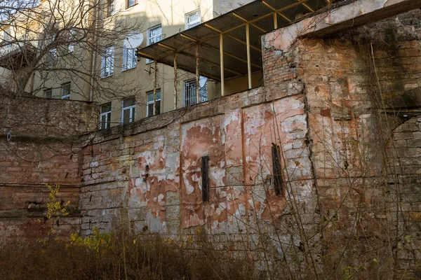 Interior Místico Abandonado Mansão Período Soviético Urss Velho Abandonado Arruinado — Fotografia de Stock