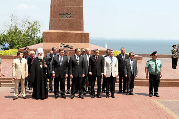 Odessa Ukraine June 2011 Minister Foreign Affairs Russian Federation Sergei — Stock Photo, Image