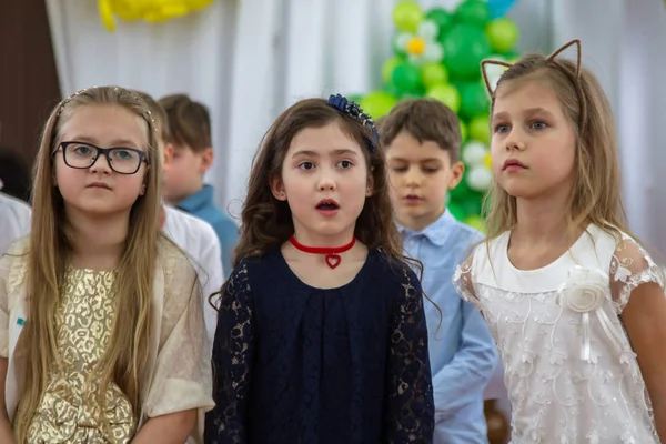 Odessa Ukraine Mars 2018 Les Enfants Produisent Lors Concert École — Photo