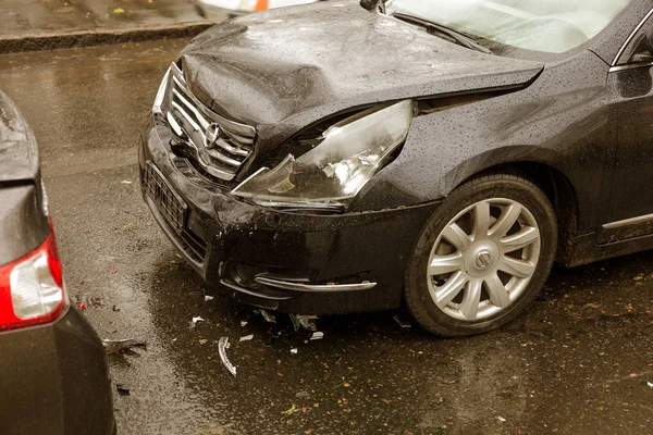 Odessa Ucrania Noviembre 2017 Coche Roto Como Resultado Accidente Tráfico — Foto de Stock