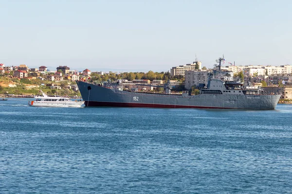 Maggio 2015 Marine Parade Warships Russian Black Sea Fleet Giorno — Foto Stock