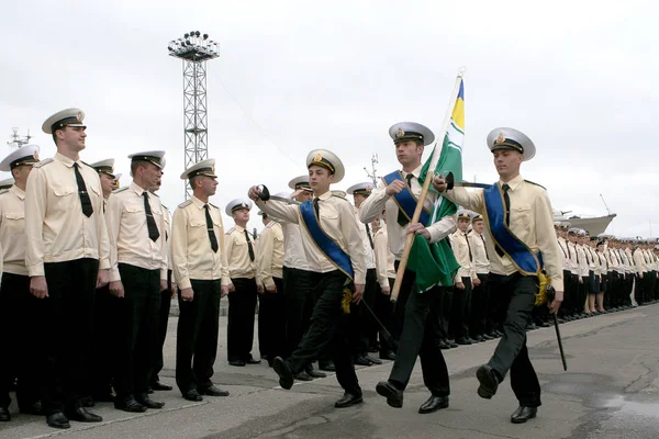 Odessa Ukraina Maja Granica Morska Flota Ukraina Statków Żeglarzy Wojskowych — Zdjęcie stockowe