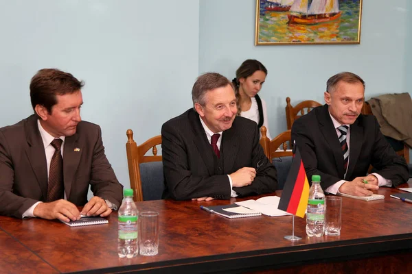Odessa Ukraine October 2010 Ambassador Extraordinary Plenipotentiary Federal Republic Germany — Stock Photo, Image