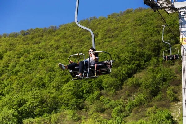 Russia Gelendzhik Krasnodar Territory May 2018 Descent Cable Car Gelendzhik — Stock Photo, Image