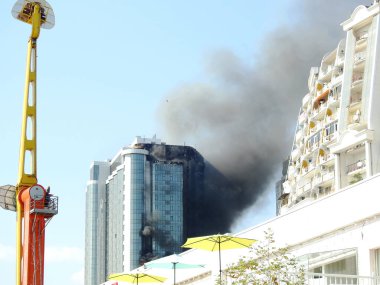 Odessa apartmanda yanan dramatik atış