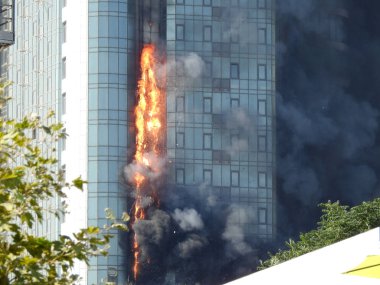 Odessa apartmanda yanan dramatik atış