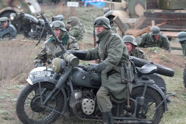 Odessa, Ukrayna - 6 Mayıs: 1943, 1941-1945 İkinci Dünya Savaşı'nda odessa savaşta imar savaş olayları bölünebilir. Wehrmacht askerler, 6 Mayıs 2012 yılında odessa, Ukrayna 