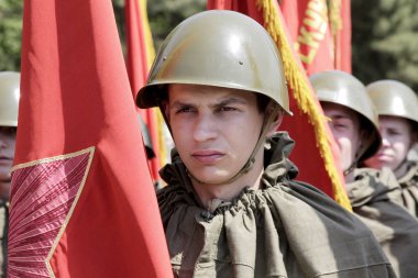 Odessa 4 Mayıs: olayları büyük Vatanseverlik Savaşı zaferle kutlamak için. askerleri zafer, Mayıs 4, 2012 odessa, Ukrayna