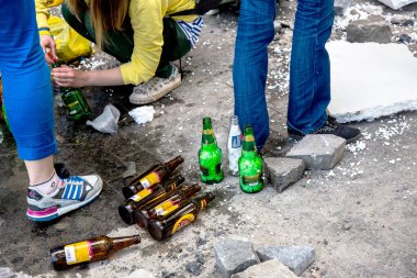 Odessa, Ukrayna - ö. 2 Nisan 2014: şehir merkezinde bulunan trajik ayaklanmaları adamış büyük kaybı yaşam ölüm 2 Nisan 2014 odessa, Ukrayna neden radikal Ukraynalı milliyetçiler.