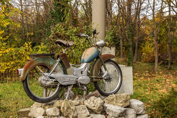 Varna Bulgarien November 2015 Einzigartige Retro Motorradausstellung Bulgarischer Sammler Ältere — Stockfoto