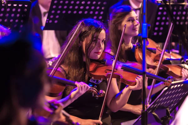 Odessa Ucrania Agosto 2018 Espectáculo Musical Orquesta Sinfónica Variedades Escenario —  Fotos de Stock