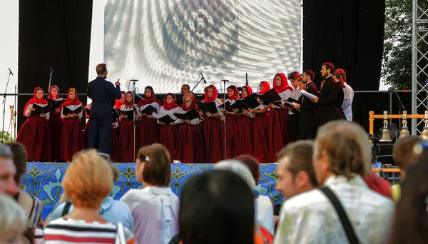 Odessa Ukraine July 2018 Church Choir Performs Open Summer Theater — Stock Photo, Image