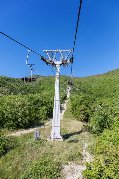 Rusia Gelendzhik Territorio Krasnodar Mayo 2018 Descenso Teleférico Del Parque — Foto de Stock