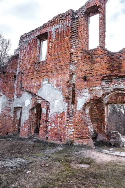 Rovine Antico Castello Tereshchenko Proprietario Terriero Zhitomir Ucraina Bellissimo Vecchio — Foto Stock