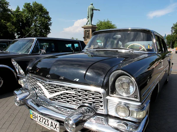 Odessa Ukraina Czerwca 2011 Wystawa Tradycyjnych Przywrócone Legendarny Luksusowy Samochód — Zdjęcie stockowe