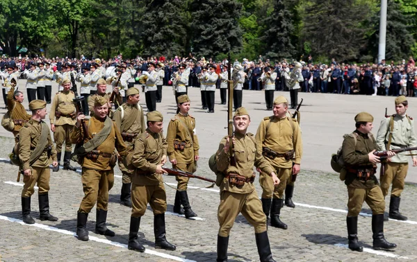 Odessa Maj Händelser Att Fira Årsdagen Segern Stora Fosterländska Kriget — Stockfoto