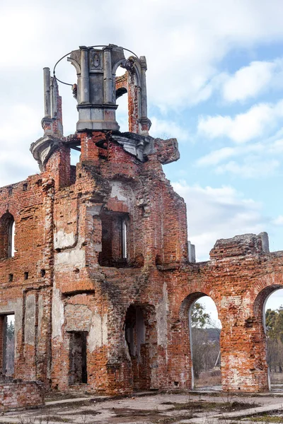 Ruinas Antiguo Castillo Terrateniente Tereshchenko Zhitomir Ucrania Hermoso Castillo Viejo — Foto de Stock