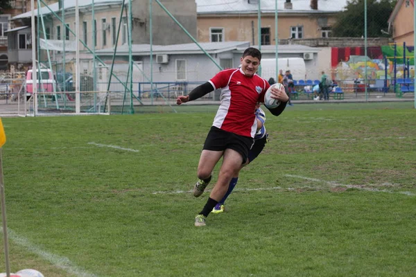 Odessa Ukraine September 2018 Endspiele Der Stärksten Rugby Mannschaften Der — Stockfoto