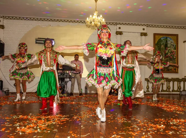 Odessa Ukraine September 2015 Beautiful Sexy Girls Dance Ensemble Bright — Stock Photo, Image