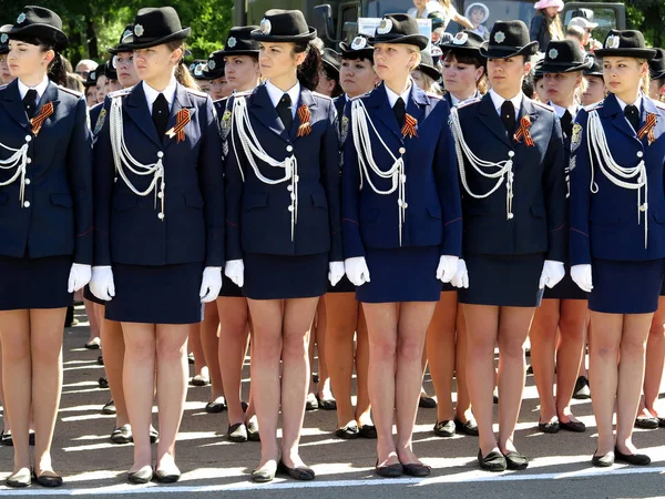 Odessa May Events Commemorate Anniversary Victory World War Military Women — Stock Photo, Image