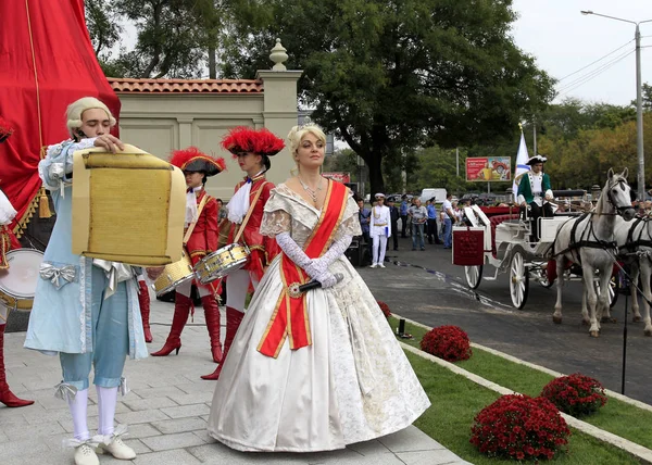 Odessa Ukraina Września Teatralne Pokaż Razy Rosyjskiej Cesarzowej Katarzyny Podczas — Zdjęcie stockowe