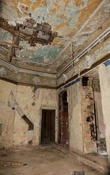 Interior Místico Ruinas Edificio Abandonado Ruinas Antiguo Edificio Del Siglo —  Fotos de Stock
