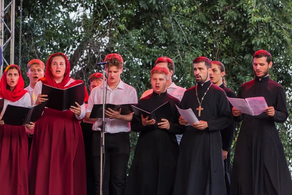 Odessa Ukraine Juli 2018 Der Kirchenchor Tritt Offenen Sommertheater Vor — Stockfoto