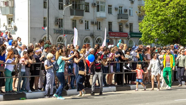 Novorossiysk Rusia Mayo 2018 Manifestación Del Primero Mayo Paz Job —  Fotos de Stock