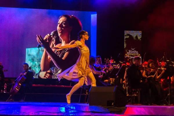 Odessa Ucraina 2018 Coppia Ballerini Balletto Balla Danza Romantica Dell — Foto Stock