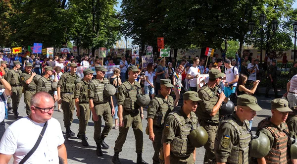 Odessa Ucrania Agosto 2017 Gente Participó Una Manifestación Desfile Gay — Foto de Stock