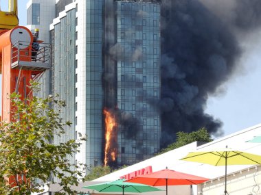 Odessa apartmanda yanan dramatik atış
