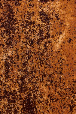 Paslı metal doku, paslı metal arka plan tasarımı için metin için kopya yer ile görüntü. Islak atmosferik etkilerden paslı metal korumasız. Paslı metal doku arka plan