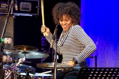 Odessa, Ukrayna-8 Haziran 2013: geleneksel uluslararası müzik Caz Festivali Jazzfest 