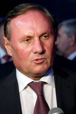 Kiev, Ukrayna - 29 Mart: Alexander Yefremov - Bölgeler Partisi hizip Ukrayna Parlamentosu Başkanı. Kongresi'nde Bölgeler Partisi - 29 Mart 2014 Kiev, Ukrayna