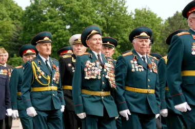 Odessa 4 Mayıs: olayları büyük Vatanseverlik Savaşı zaferle kutlamak için. zafer geçidi, Mayıs 4, 2012 odessa, Ukrayna