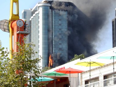 Odessa apartmanda yanan dramatik atış