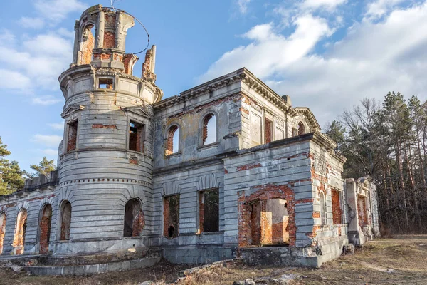 Ruínas Castelo Antigo Proprietário Terras Tereshchenko Zhitomir Ucrânia Belo Castelo — Fotografia de Stock