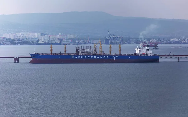Novorossiysk Federacja Rosyjska Maja 2018 Noworosyjsk Komercyjny Port Morski Okresie — Zdjęcie stockowe