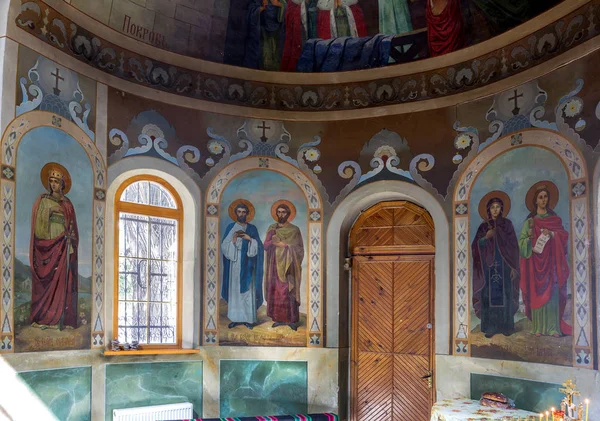 Odessa Ukraina Interiör Den Ortodoxa Kyrkan Altare Ikonostas Och Vackra — Stockfoto