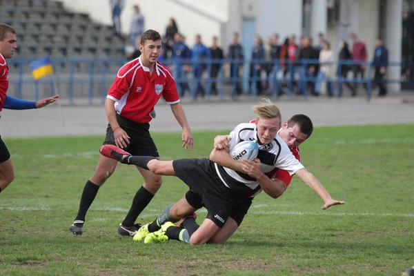 Odessa Ukraine September 2018 Endspiele Der Stärksten Rugby Mannschaften Der — Stockfoto