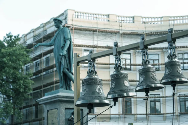 Pequeñas Campanas Cristianas Ortodoxas Bronce —  Fotos de Stock