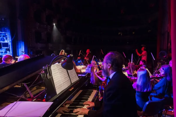 Odessa Ucrania Agosto 2018 Espectáculo Musical Orquesta Sinfónica Variedades Escenario — Foto de Stock