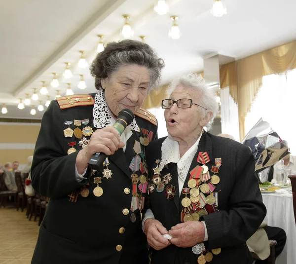 Odessa May Events Commemorate Anniversary Victory Day Festive Lunch Veterans — Stock Photo, Image