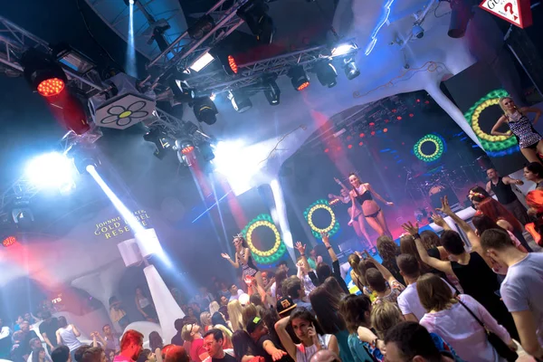 Odessa June Nightclub Presents New Modern Light Show New Entertainment — Stock Photo, Image