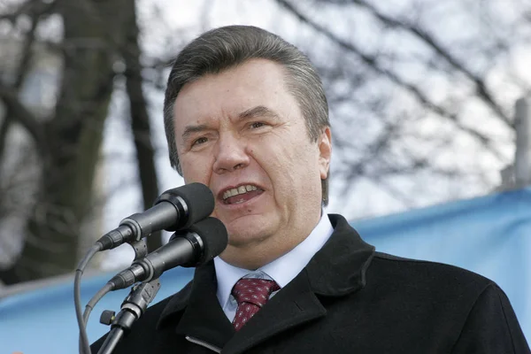 Odessa Mars President Ukraina Viktor Janukovytj Kampanj Rally Odessa Mars — Stockfoto