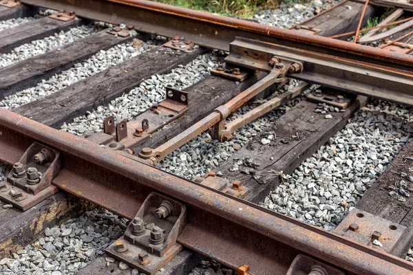 Ferrocarril Unión Nodal Ferrocarriles Ucrania Infraestructura Transporte Ferroviario Reducción Carga —  Fotos de Stock