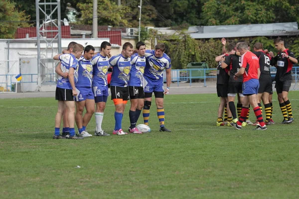 Odessa Ukraine September 2018 Endspiele Der Stärksten Rugby Mannschaften Der — Stockfoto