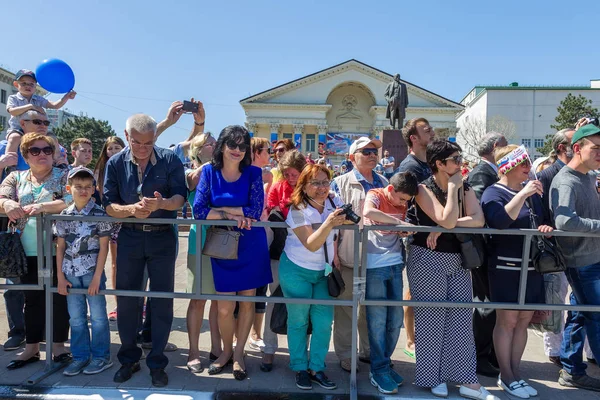 Novorossiysk Russia May 2018 May Day Demonstration Peace Job May — Stock Photo, Image