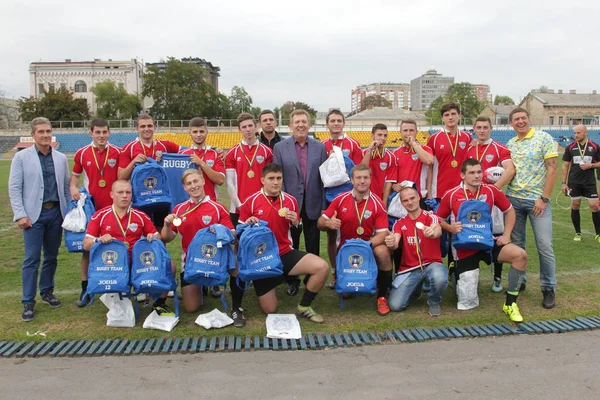 Odessa Ukraina Września 2018 Ostatnie Gry Najsilniejszych Drużyn Rugby Mistrzostwach — Zdjęcie stockowe