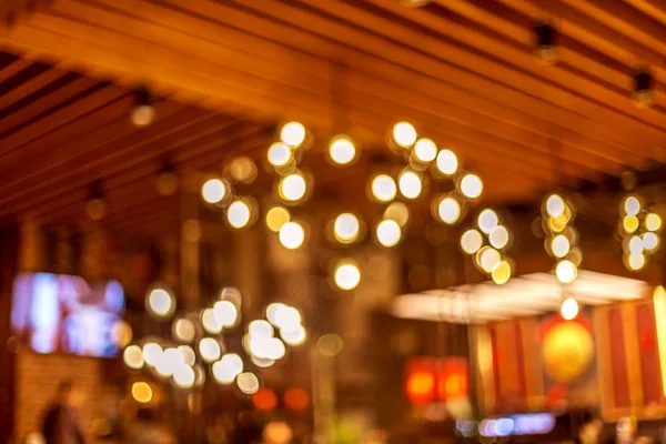 Das Innere Eines Kleinen Restaurants Verschwimmt Unscharfes Bokeh Café Interieur — Stockfoto